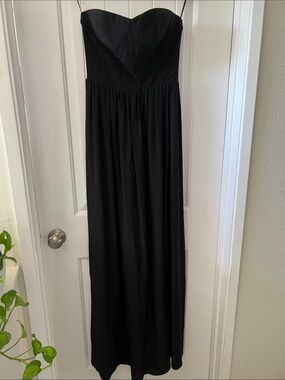Rebecca Taylor Black Strapless Maxi Dress size 4